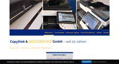 Desktop Screenshot of copythek-druck.de